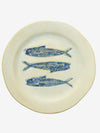 Blue Stoneware Lunch Plate