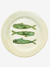 Green Stoneware Lunch Plate