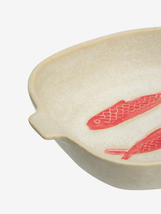 Red Stoneware Oven Dish
