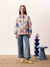 Womenâ€™s lightweight shirt with a relaxed fit and button-through front.