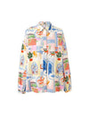 Womenâ€™s lightweight shirt with a relaxed fit and button-through front.