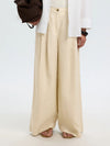 Extra Wide Magna Linen Trousers