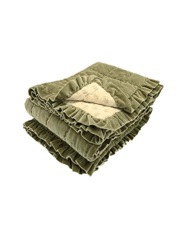 Matilda Velvet Ruffle Bedspread