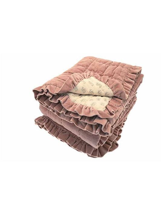 Matilda Velvet Ruffle Bedspread