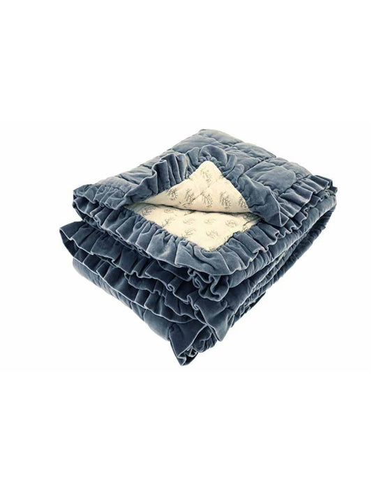 Matilda Velvet Ruffle Bedspread