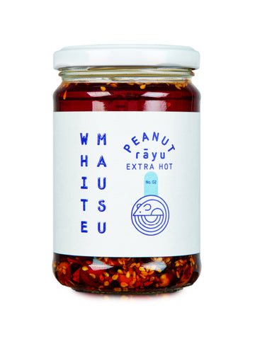 White Mausu Peanut Rayu Extra Hot